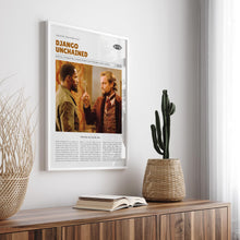 Django Unchained, Quentin Tarantino, Retro Movie Poster, Custom Movie Poster 4421170290