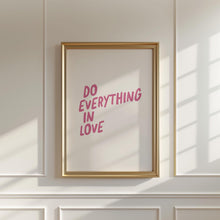 Do Everything In Love Print Minimalist Christian Wall Art (Digital Download) 1860334940 4489
