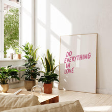 Do Everything In Love Print Minimalist Christian Wall Art (Digital Download) 1860334940