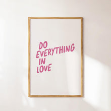 Do Everything In Love Print Minimalist Christian Wall Art (Digital Download) 1860334940 4489