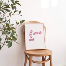 Do Everything In Love Print Minimalist Christian Wall Art (Digital Download) 1860334940 4489