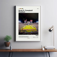 Doak S. Campbell Poster, FSU Seminoles Poster Print, NCAA Stadium Poster, CFB Art,Football Fan Gift
