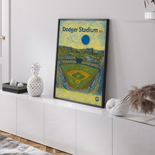 Dodger Stadium Poster, Dodgers Poster, Minimalist, Helvetica, Mid-Century Modern, Baseball Art, Baseball Stadium Poster, LA Dodgers stadium (2)