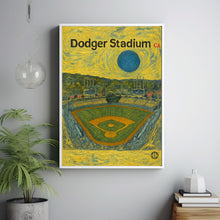 Dodger Stadium Poster, Dodgers Poster, Minimalist, Helvetica, Mid-Century Modern, Baseball Art, Baseball Stadium Poster, LA Dodgers stadium