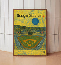 Dodger Stadium Poster, Dodgers Poster, Minimalist, Helvetica, Mid-Century Modern, Baseball Art, Baseball Stadium Poster, LA Dodgers stadium
