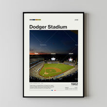 Dodger Stadium Poster, Los Angeles Dodgers Poster Print, MLB Stadium Poster, Baseball Fan Gift Print