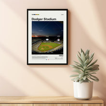 Dodger Stadium Poster, Los Angeles Dodgers Poster Print, MLB Stadium Poster, Baseball Fan Gift Print