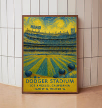Dodgers MLB  Dodger Stadium  Black and White  Poster (2)