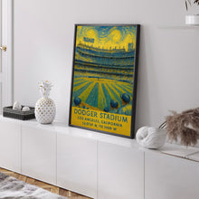 Dodgers MLB  Dodger Stadium  Black and White  Poster (2)