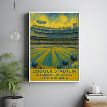 Dodgers MLB  Dodger Stadium  Black and White  Poster (2)