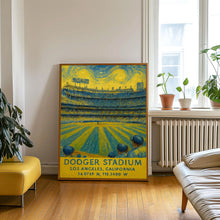 Dodgers MLB  Dodger Stadium  Black and White  Poster (2)