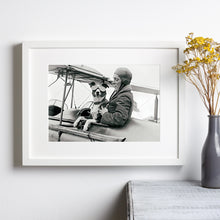 Dog Pilot Print, Funny Vintage Dog Poster, Black and White Wall Art, Vintage Print, Photography Prints, Museum Quality Photo Print, Aviator 1606604312