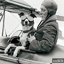 Dog Pilot Print, Funny Vintage Dog Poster, Black and White Wall Art, Vintage Print, Photography Prints, Museum Quality Photo Print, Aviator 1606604312