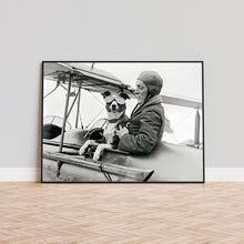 Dog Pilot Print, Funny Vintage Dog Poster, Black and White Wall Art, Vintage Print, Photography Prints, Museum Quality Photo Print, Aviator 1606604312