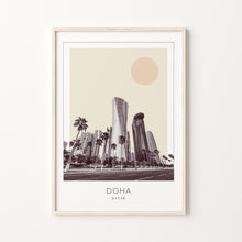 Doha Poster Print, Doha Travel Poster, Doha Minimalistic Wall Art, Doha, Qatar 1882436617