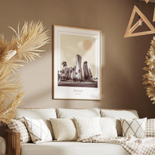 Doha Poster Print, Doha Travel Poster, Doha Minimalistic Wall Art, Doha, Qatar 1882436617
