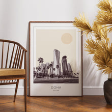 Doha Poster Print, Doha Travel Poster, Doha Minimalistic Wall Art, Doha, Qatar 1882436617