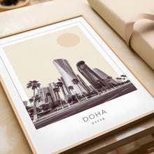 Doha Poster Print, Doha Travel Poster, Doha Minimalistic Wall Art, Doha, Qatar 1882436617