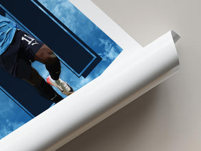 Doku Poster Manchester Football Gift, Modern Sky Blue Poster 4392592408