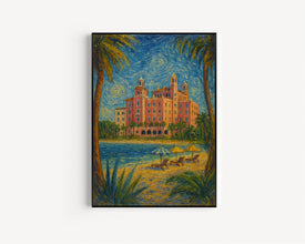 Don Cesar Hotel Print, St Petersburg Florida Travel Wall Art Poster Print, St. Pete_s Beach, Custom Travel Print