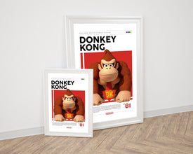 Donkey Kong Poster Classic Arcade Game Illustration (Digital Download) 1838385534