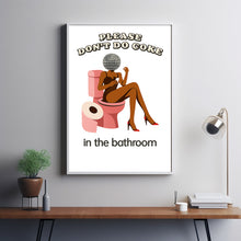 Don't Do Coke in the Bathroom Disco Print, Dopamine Decor  Wall Art, Bathroom Decor College r
