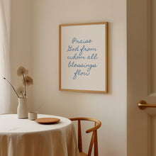 Doxology Christian Wall Art Minimalist Bible Verse Poster (Digital Download) 1760484098