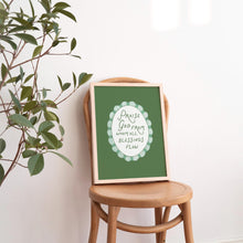 Doxology Print Green Christian Wall Art (Digital Download) 4300188730 4588