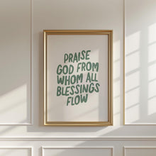 Doxology Print Sage Green Christian Wall Art (Digital Download) 4305543151 4077