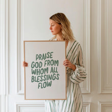 Doxology Print Sage Green Christian Wall Art (Digital Download) 4305543151 4077