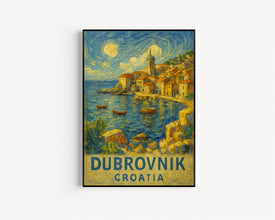 Dubrovnik Croatia Travel Print, Dubrovnik Travel Art Wall Decor, Croatia Travel Home Decor Wall Art City Travel Poster Gifts