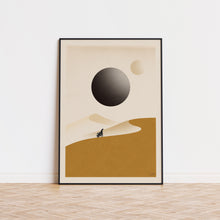 Dune Inspired Poster   Mid Century Modern Poster  Minimalist Poster  Retro Art Print  Collage Art Poster  1421885010