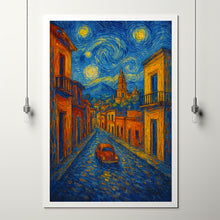 Durango Travel Print Wall Art, Durango - Mexico City Print, Durango Travel Gift, Durango City Poster, Van Gogh style Travel Gift