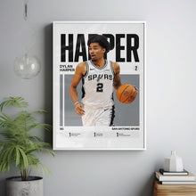 Dylan Harper #2 Poster San Antonio Basketball Wall Art