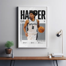 Dylan Harper #2 Poster San Antonio Basketball Wall Art