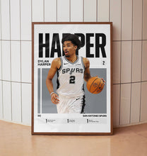 Dylan Harper #2 Poster San Antonio Basketball Wall Art