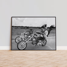 Easy Rider Print, Vintage Motorcycle Poster, Black and White Wall Art, Vintage Print, Photography Prints, Museum Quality Photo Art Print 1606604618