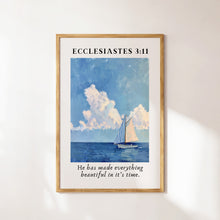 Ecclesiastes 311 Sailboat Painting, Christian Wall Art, Coastal Granddaughter Prints, Coastal Wall Art, Bible Verse Decor, Nautical Art 1756993958