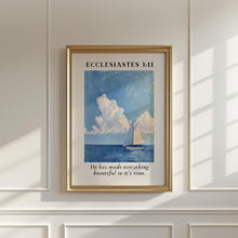 Ecclesiastes 311 Sailboat Painting, Christian Wall Art, Coastal Granddaughter Prints, Coastal Wall Art, Bible Verse Decor, Nautical Art 1756993958