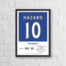 Eden Hazard Legend Stats Football Print 1577094092