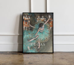 Edgar Degas Ballerinas Print, Degas Ballerina Poster, Degas Exhibition Poster, Degas wall Art, Ballet Print, Blue Dancers Print 1116831812