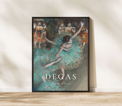 Edgar Degas Ballerinas Print, Degas Ballerina Poster, Degas Exhibition Poster, Degas wall Art, Ballet Print, Blue Dancers Print 1116831812