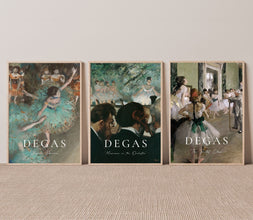 Edgar Degas Ballerinas Print, Degas Ballerina Poster, Degas Exhibition Poster, Degas wall Art, Ballet Print, Blue Dancers Print 1116831812