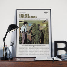 Edward Scissorhands, Tim Burton, Retro Movie Poster, Custom Movie Poster 4421169459