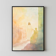 Elegant Silhouette of Jesus Standing – Contemporary Christian Wall Art
