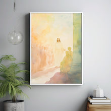 Elegant Silhouette of Jesus Standing – Contemporary Christian Wall Art