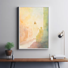 Elegant Silhouette of Jesus Standing – Contemporary Christian Wall Art