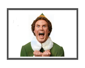 Elf Buddy Poster, Christmas Gifts, Buddy The Elf, Funny Christmas Canvas Movie Print, The Elf Printable Christmas Decor, Digital Download 1633590693