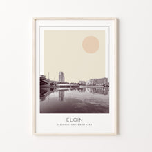 Elgin Poster Print, Elgin Travel Poster, Elgin Minimalistic Wall Art, Elgin, Illinois, United States 1882437887