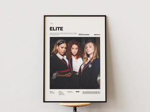 Elite Poster, Danna Paola and Ester Expósito Poster, Elite Series Print, Spanish Tv Show Poster, Movie Wall Decor Idea 4306171205